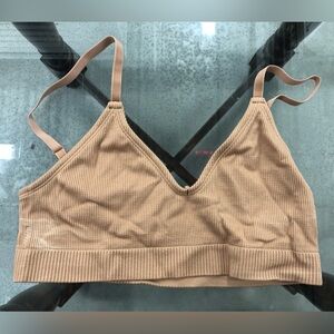 H&M Light Brown Crop Tank Top- Medium